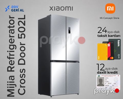 Soyuducu ''Mijia Refrigerator Cross Door 502L'' — Bakı