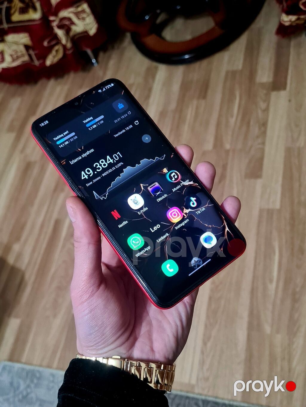 Samsung Galaxy A02, 32 GB, rəng - Qırmızı, Zəmanət, Sensor, İki sim kartlı — Samsung, Bakı (4)