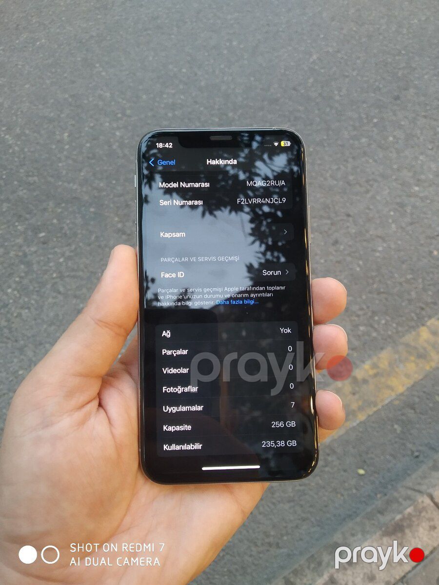 Apple iPhone X Silver 256GB/3GB — Smartfonlar, Bakı (2)