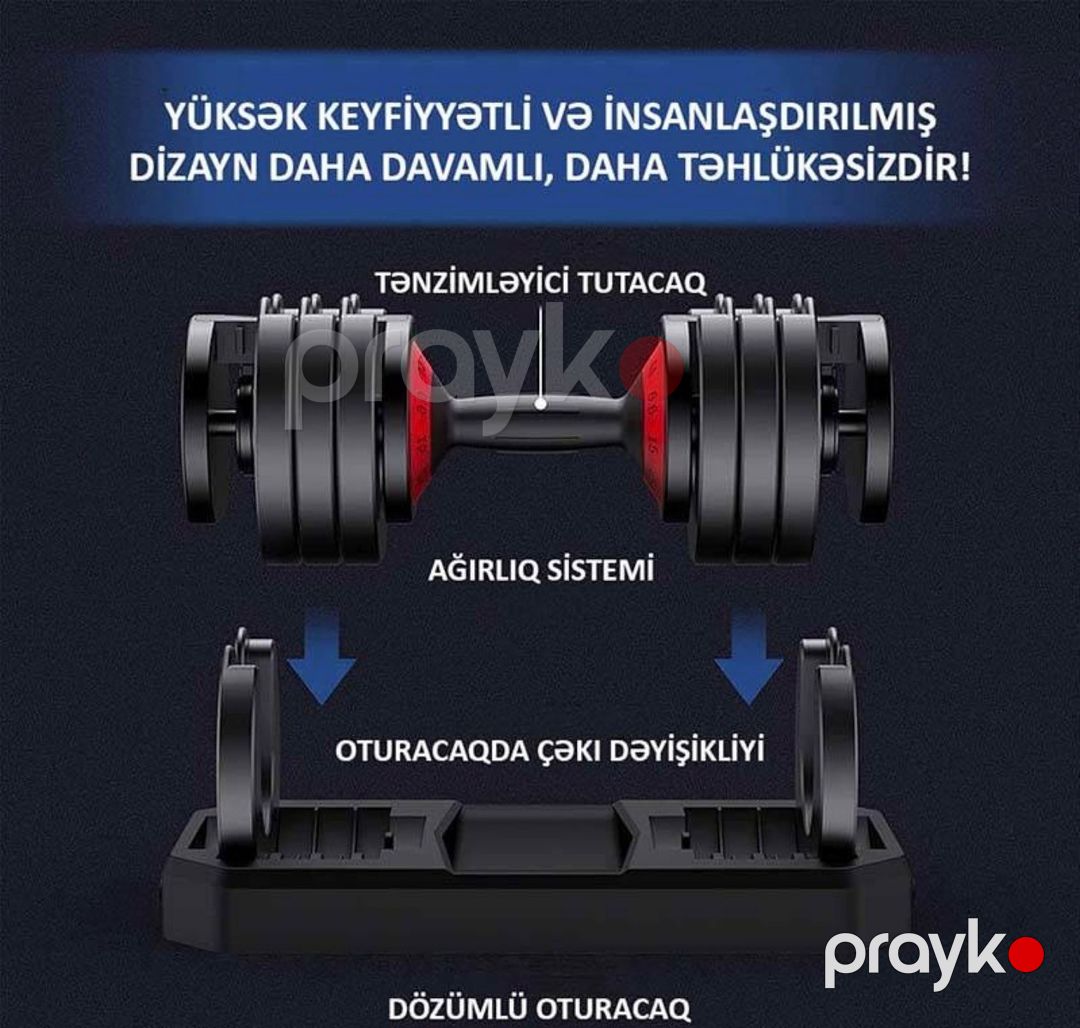 Tənzimlənən qantel 20 kq — İdman, hobi, istirahət, Bakı (6)
