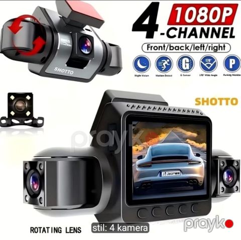 4 kanallı 1080P avtomobil videoqeydiyyatçısı – Shotto — Mingəçevir