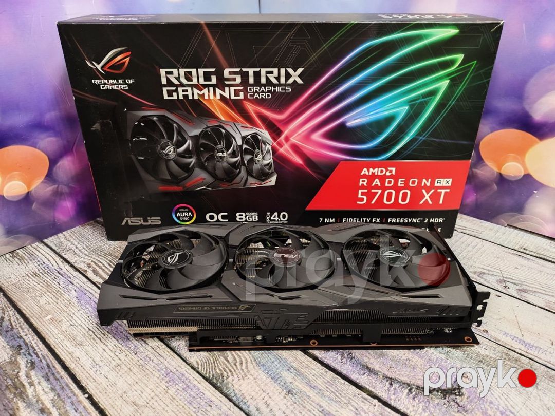 Video kart Asus RX 5700XT Rog Strix 8GB — Kompüterlər və noutbuklar, Bakı (3)