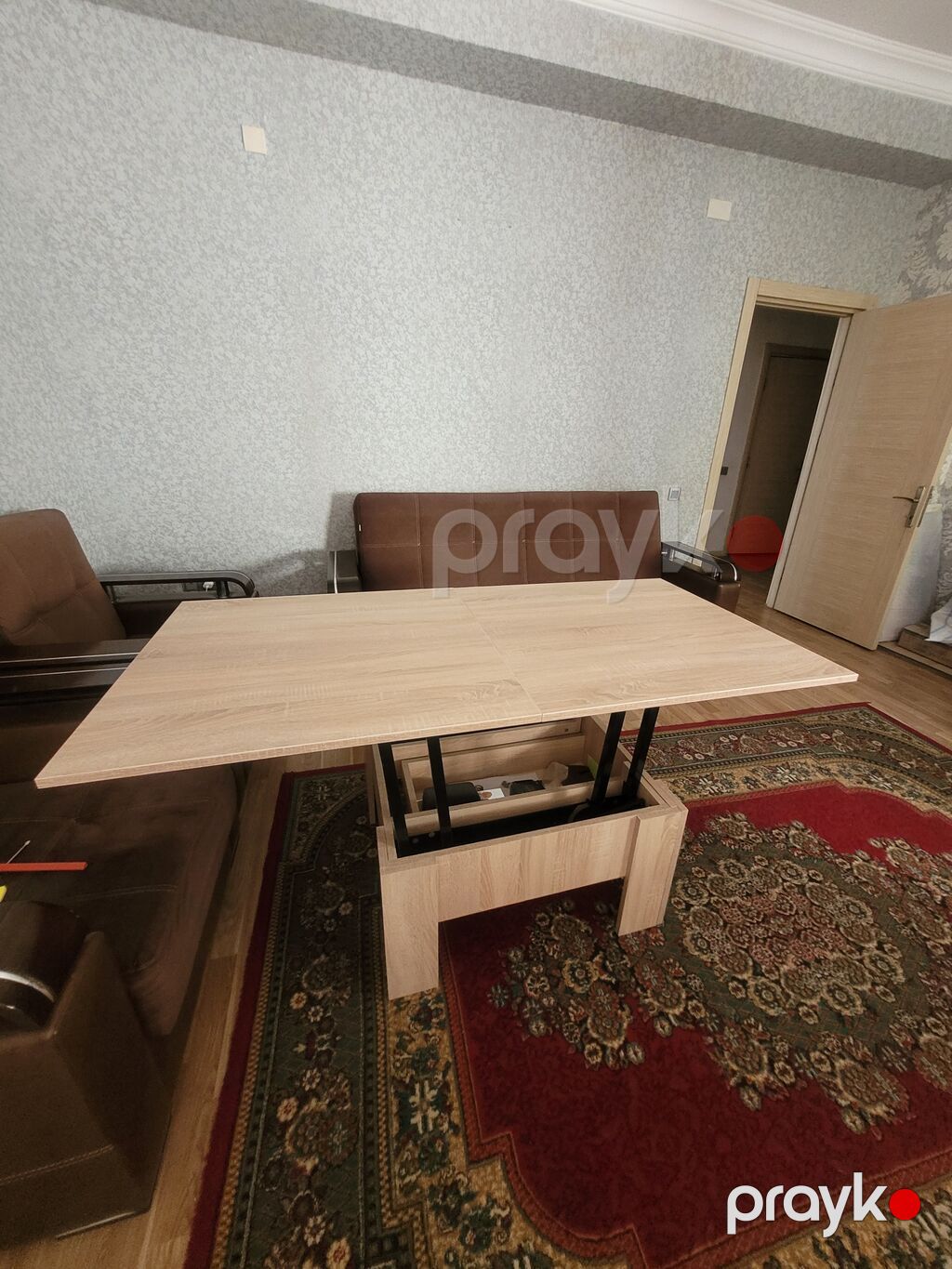 Jurnal masası, İşlənmiş, Transformer, Laminat, Kvadrat masa — Masalar, Gəncə (4)