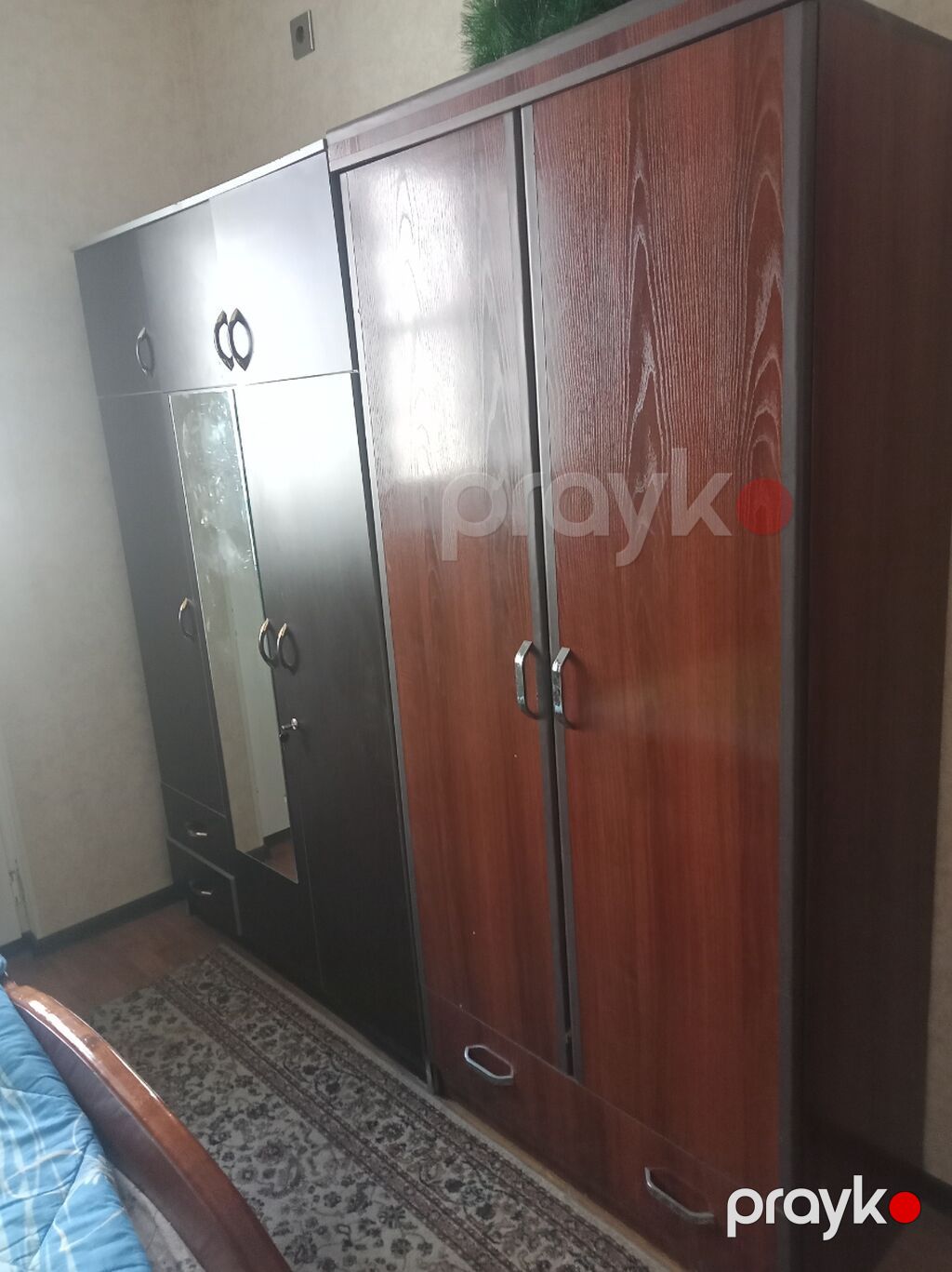 Mebel və qapı dəsti - Daxili otaq qapıları: tünd qoz rəngli — Şkaflar, Bakı (4)