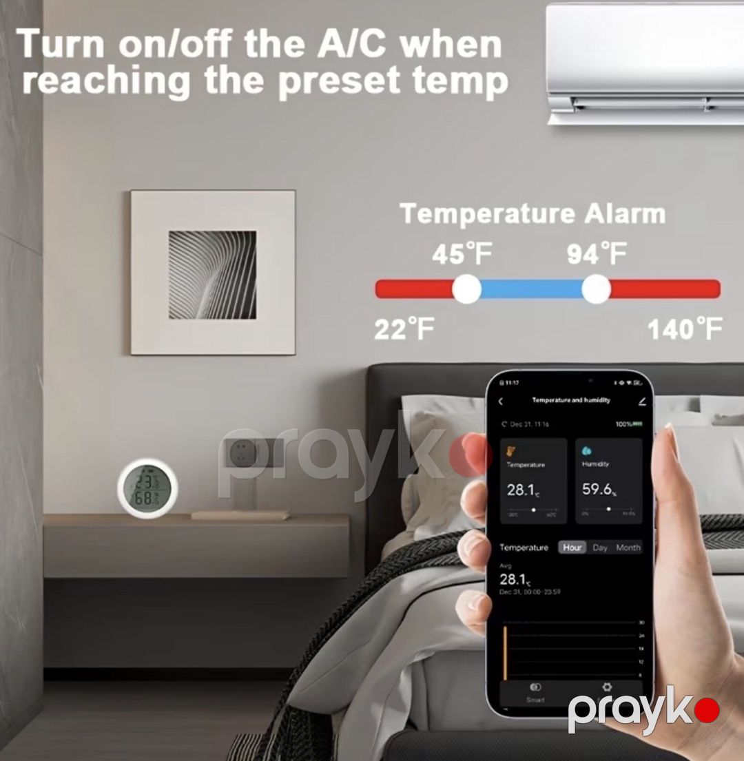 Zigbee temperatur və nəm sensoru — Ağıllı ev və təhlükəsizlik, Bakı (2)