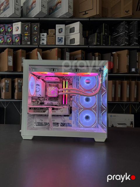 Evo Gaming PC White Dragon RTX 5060 8GB Ryzen 5 9600X 16GB 1TB — Bakı