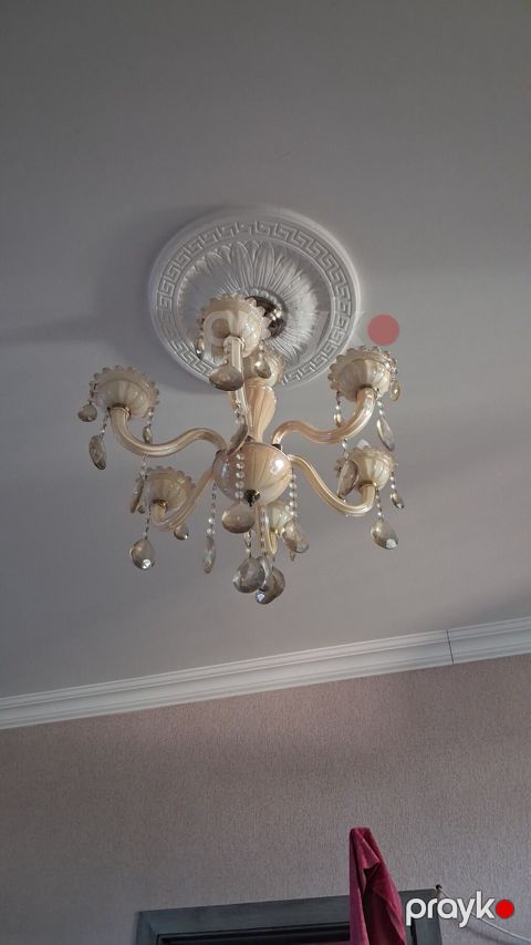 Çılçıraq, 5 lampa, Farfor — Xırdalan