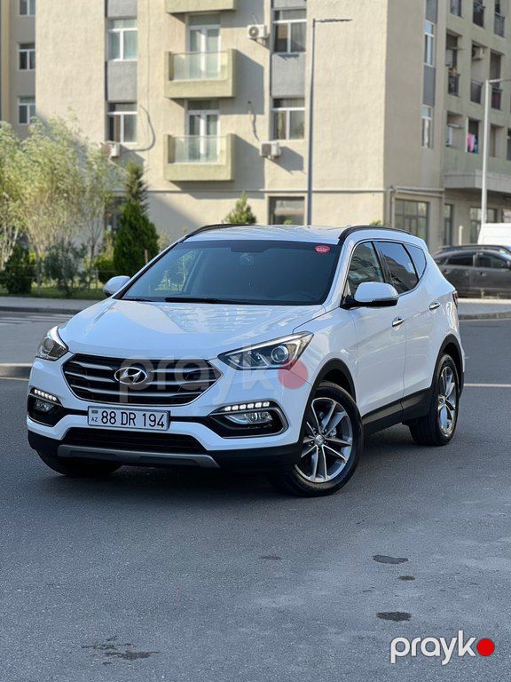 Hyundai Santa Fe, 2.0 L, 2016 il, 167 300 km — Avtomobillər, Bakı (6)