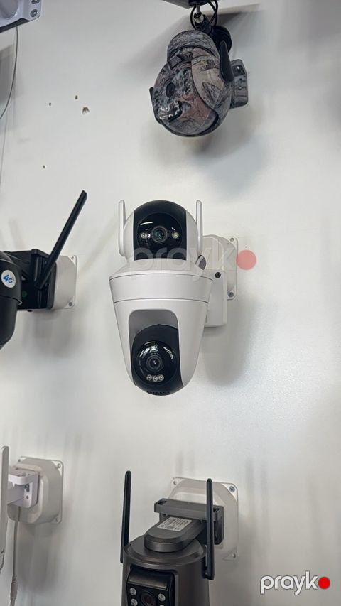 Wifi kamera 2 lensli PTZ kamera 2 lensi fırlanır — Bakı