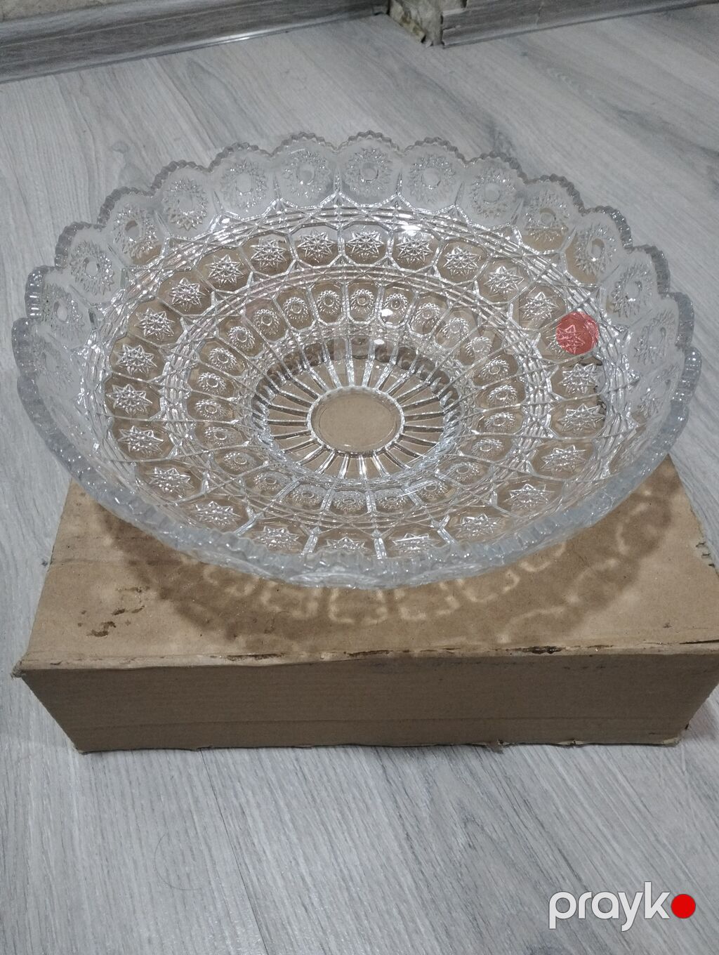 Böyuk meyve qabidi heç defekti yoxdu - Material: şəffaf şüşə — Süfrə qabı, Bakı (2)
