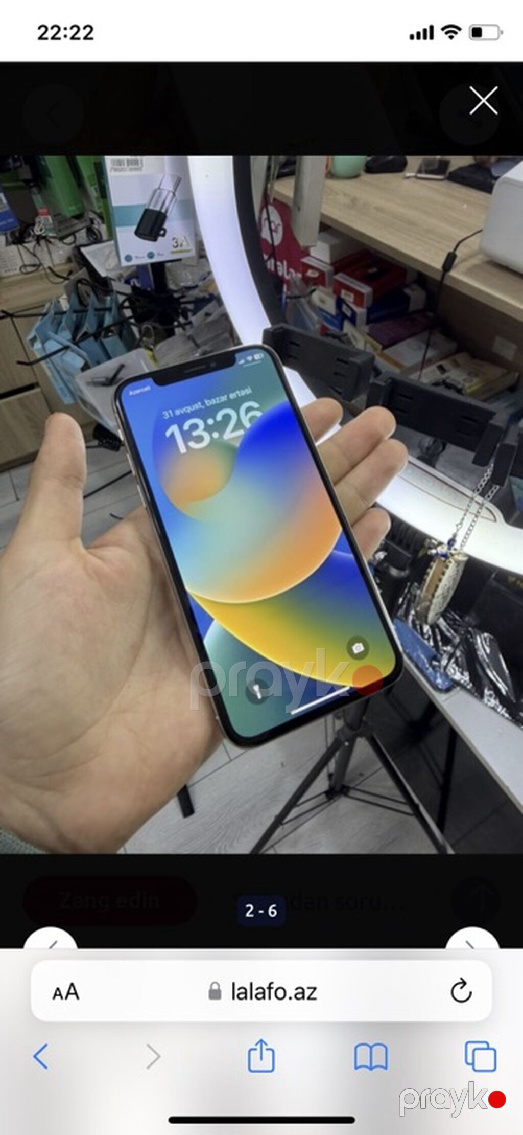 IPhone X, Gümüşü, Face ID — Apple iPhone, Bakı (2)
