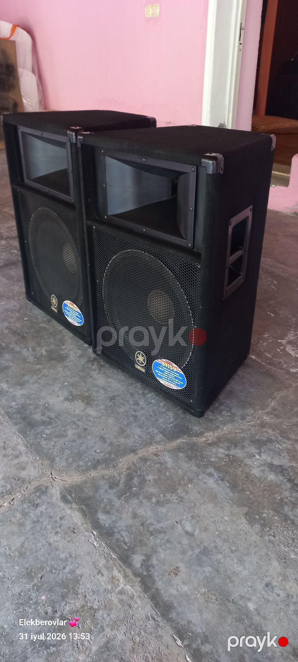 Yamaha S115V akustik sistem – cütlük - Model: Yamaha S115V (Club — Səs texnikası, Yevlax (3)