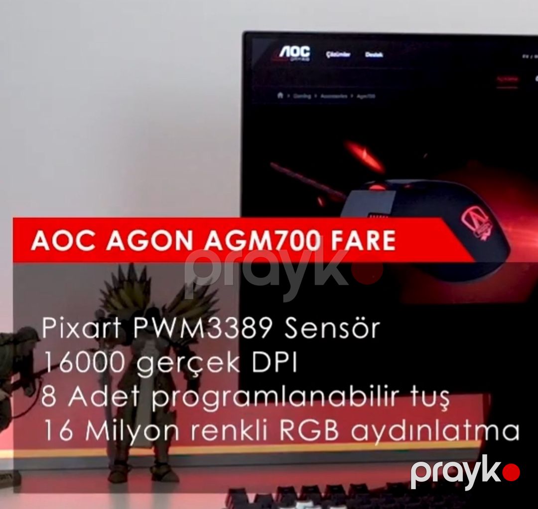 Aoc AGM700 rgb 16000dpi — Periferik cihazlar, Bakı (8)