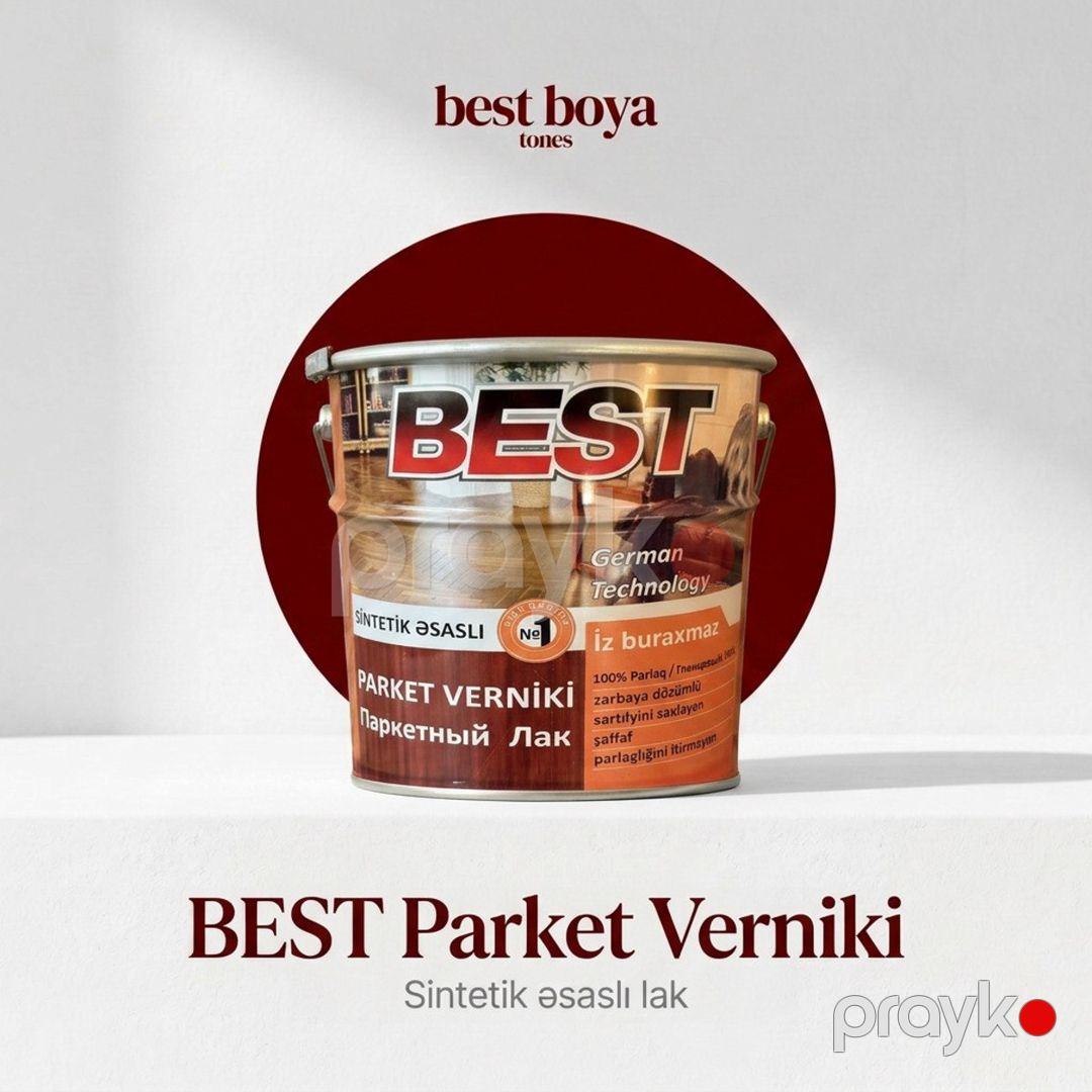 Best Parket Verniki – Sintetik Əsaslı Parlaq Qoruyucu Lak — Təmir və inşaat, Bakı
