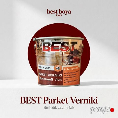 Best Parket Verniki – Sintetik Əsaslı Parlaq Qoruyucu Lak — Bakı