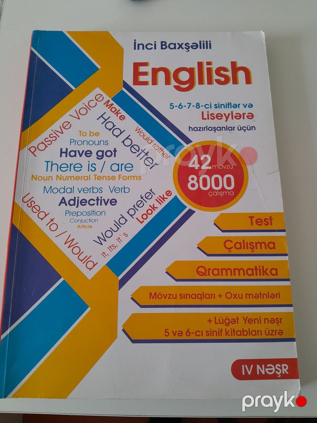 Məhsul: “English” – İnci Baxşəlili (IV nəşr) Təyinat: - 5–6–7–8-ci — Kitablar, Digah