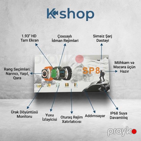 Smart saat SP 8 — Bakı