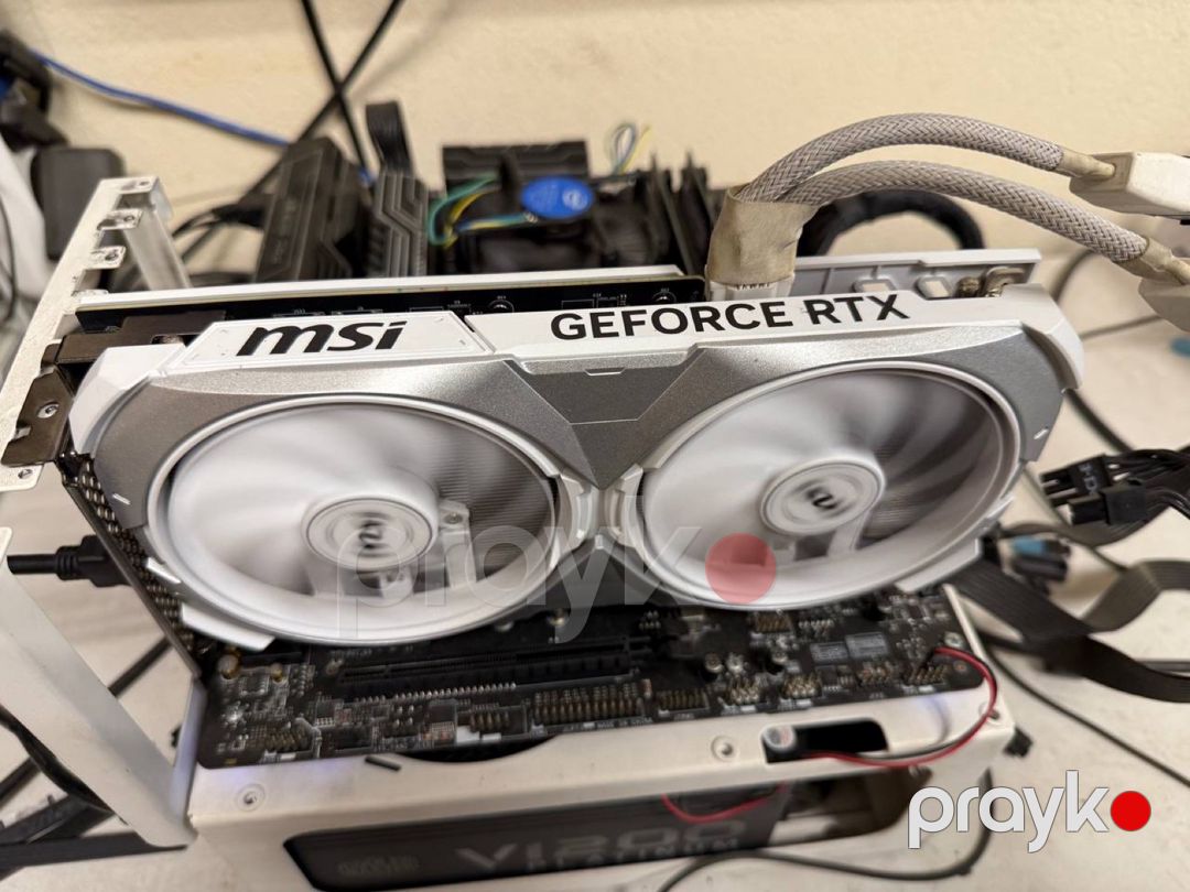 Video kart MSI RTX 4070 Super Ventus 2X OC White 12GB — Kompüterlər və noutbuklar, Bakı (6)