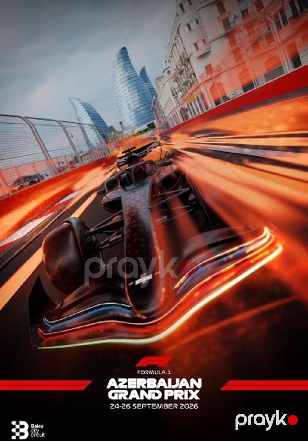 Formula 1 Azərbaycan Qran-Prisi üçün Azneft tribunasında 2 bilet — Şəkillər, plakatlular və çərçivələr, Novxanı