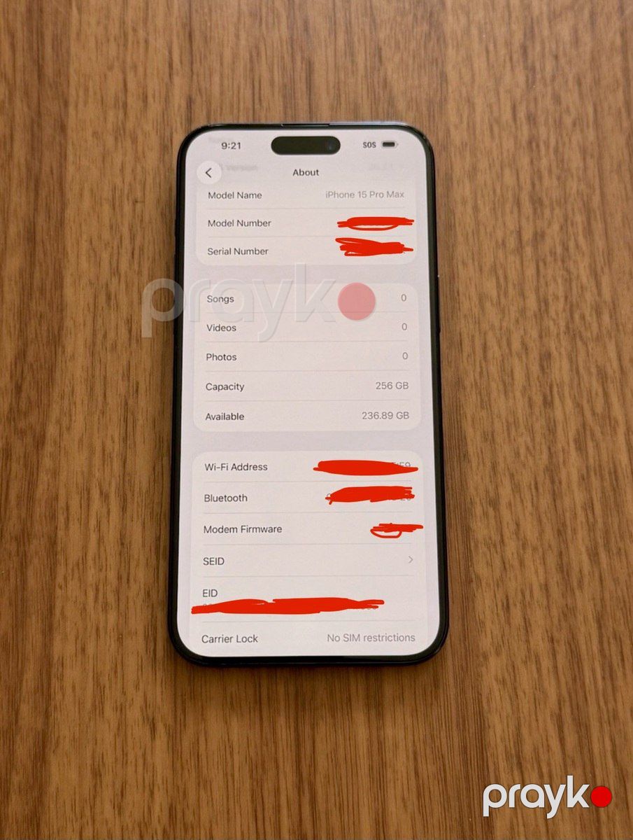 Apple iPhone 15 Pro Max Blue Titanium 256GB/8GB — Smartfonlar, Bakı (3)