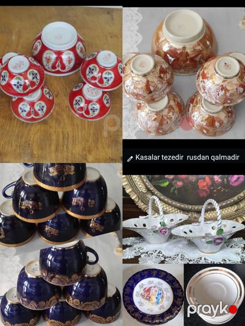 Məhsul: Porcelain/stekloceramic süfrə dəstləri və aksesuarlar Təsvir — Bakı