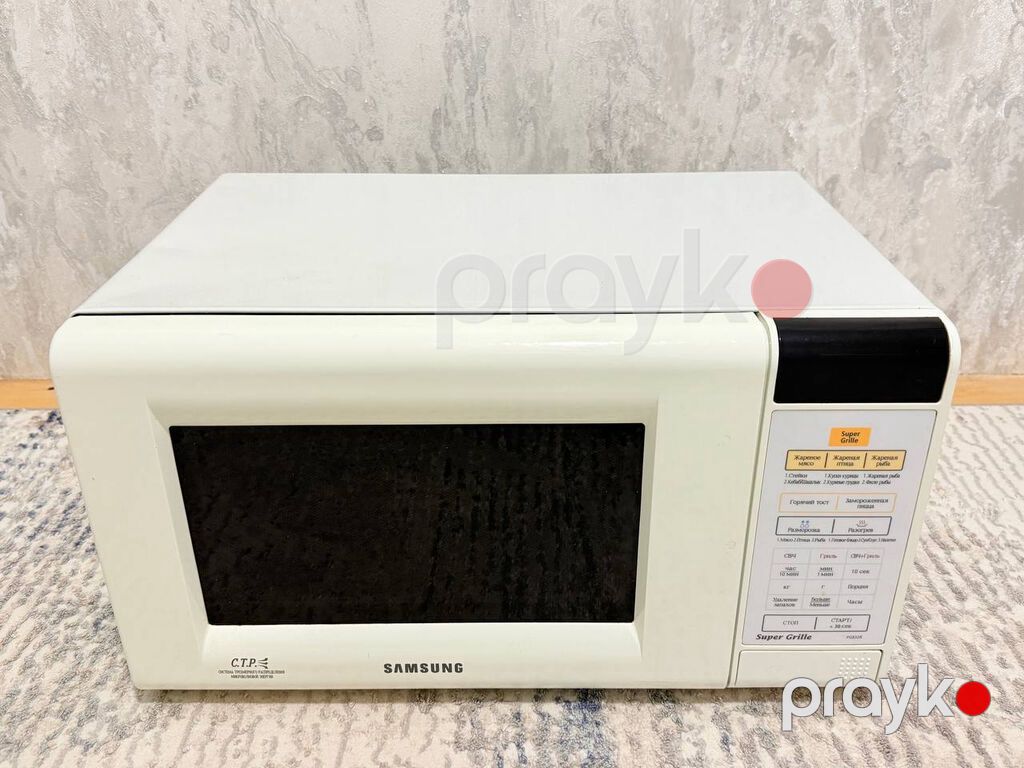 Mikrodalğalı soba Samsung, Mikrodalğalar ilə, rəng - Ağ, İşlənmiş — Mikrodalğalı sobalar, Bakı