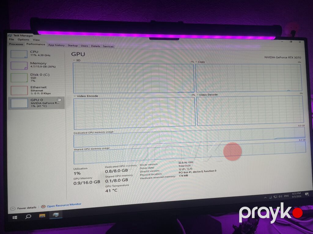 Satılır Prosessor:Ryzen 7-5700X Gpu-rtx 3070 Zotac Gaming 8GB — Masaüstü kompüterlər, Bakı (5)