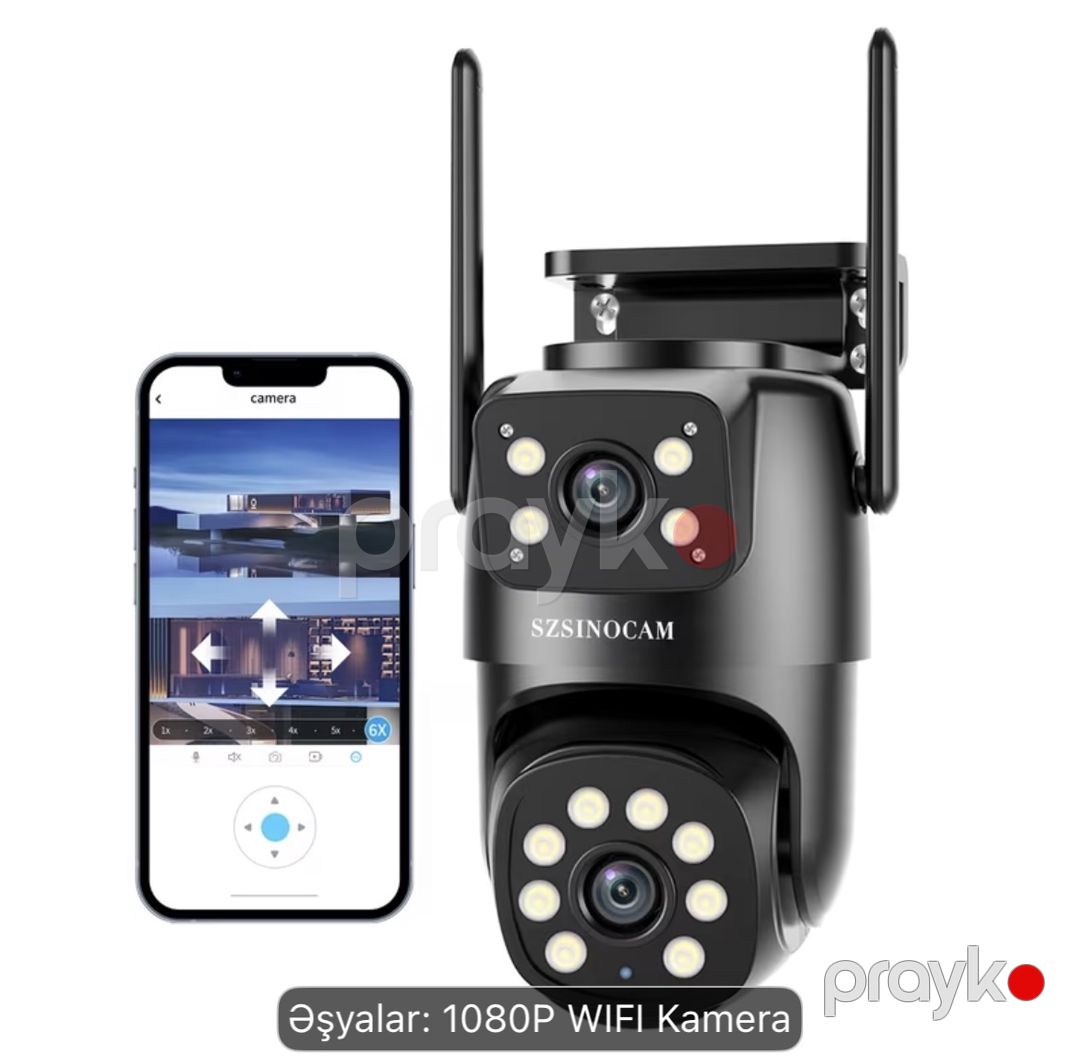 2 Lens Ağıllı Kamera Szsınocam - Wi-Fi, 2K HD, İnsan İzləməsi — Dronlar, aksesuarlar, Sumqayıt (5)