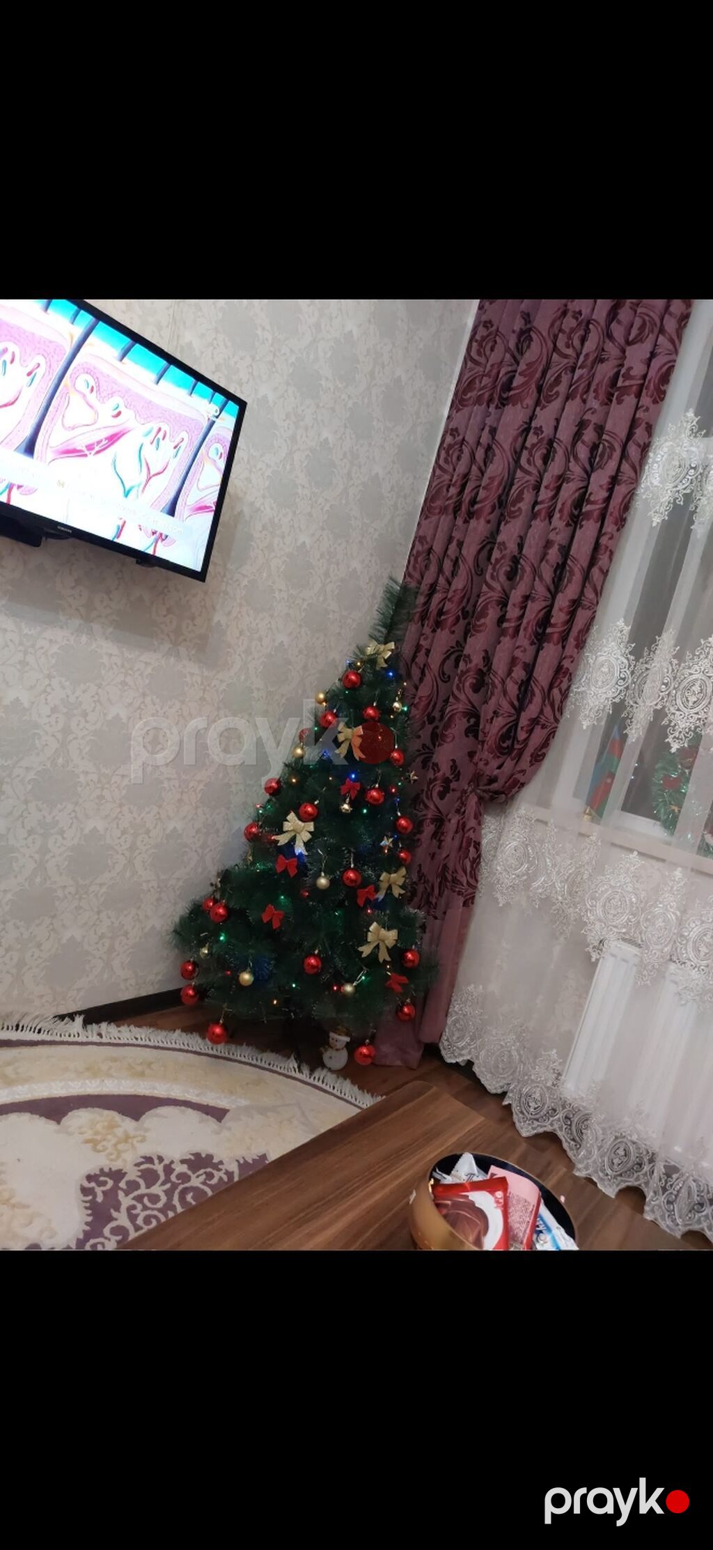 Satilir perde 2 qoldu.uzunlugu 3 metre.qiymeti 35 azn — Ev malları, Bakı (2)