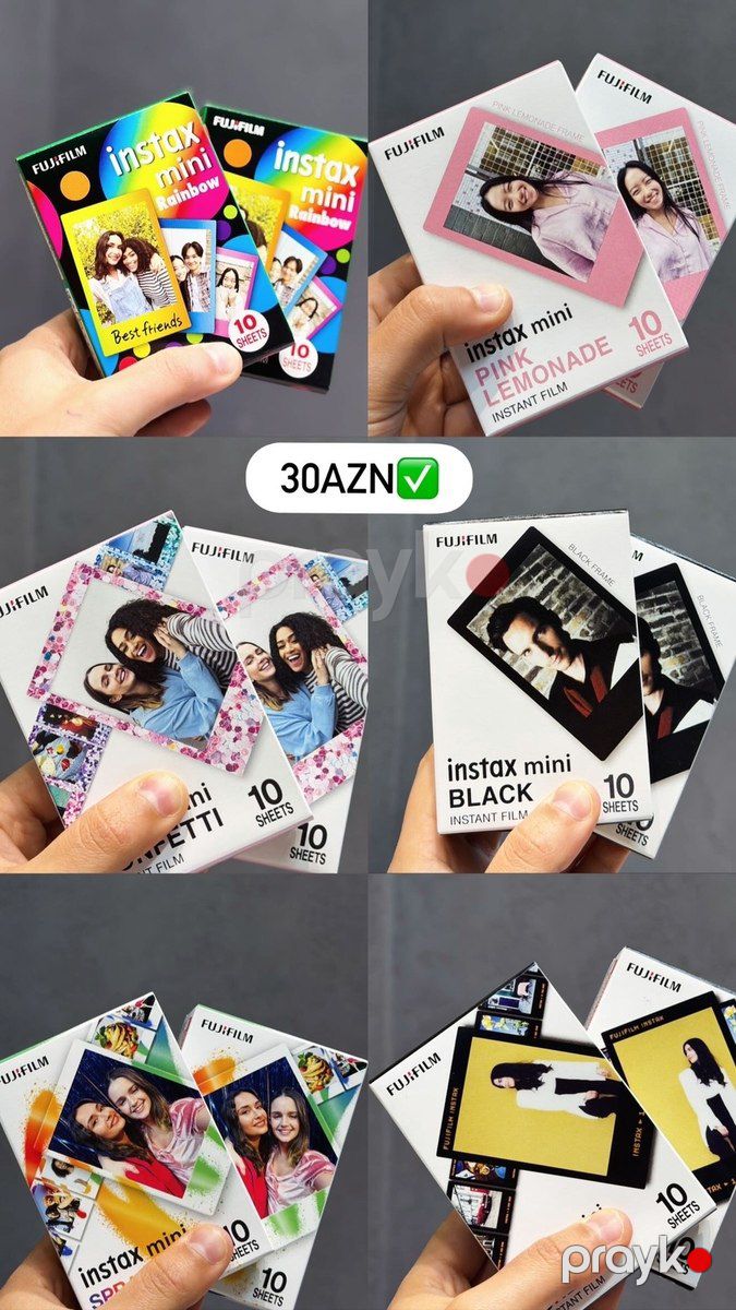 İnstax Mini üçün rəngli fotolentlər — Foto və video texnikası, Bakı