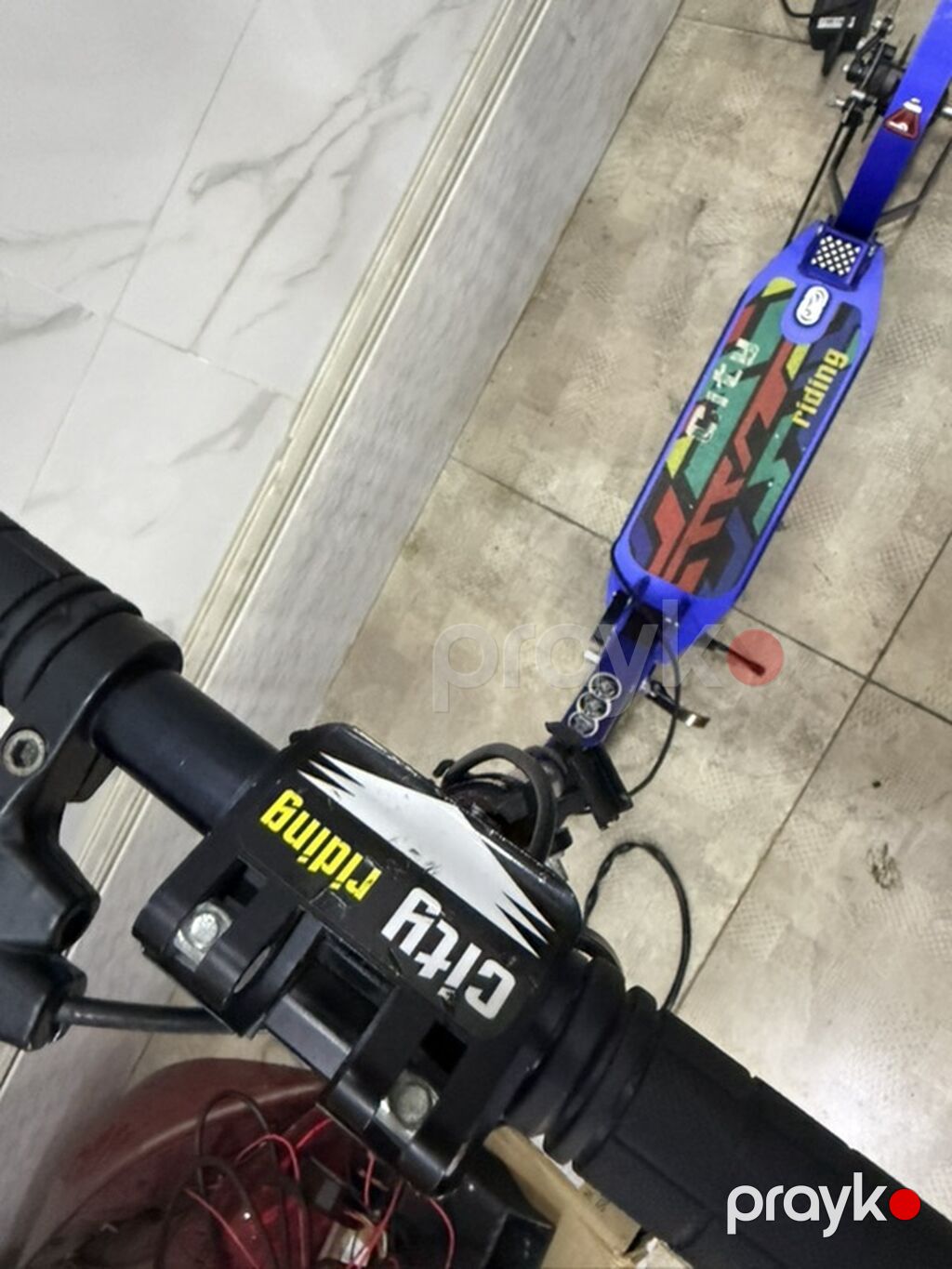 Şəhər üçün elektrik skuter - Rəng: mavi, rəngarəng “City Riding” — Skuterlər, Bakı (3)