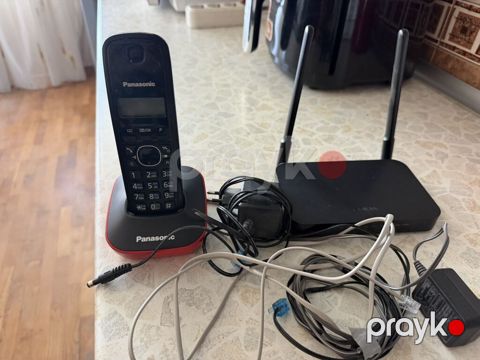 Panasonic simsiz ev telefonu + Wi‑Fi router dəsti Məhsul tərkibi — Bakı
