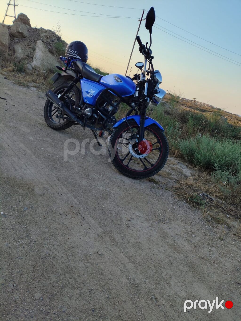 MSK D4 50 motosiklet - Rəng: mavi - Model üzərində “MSK” emblemi və — Motosikletlər, Digah (2)