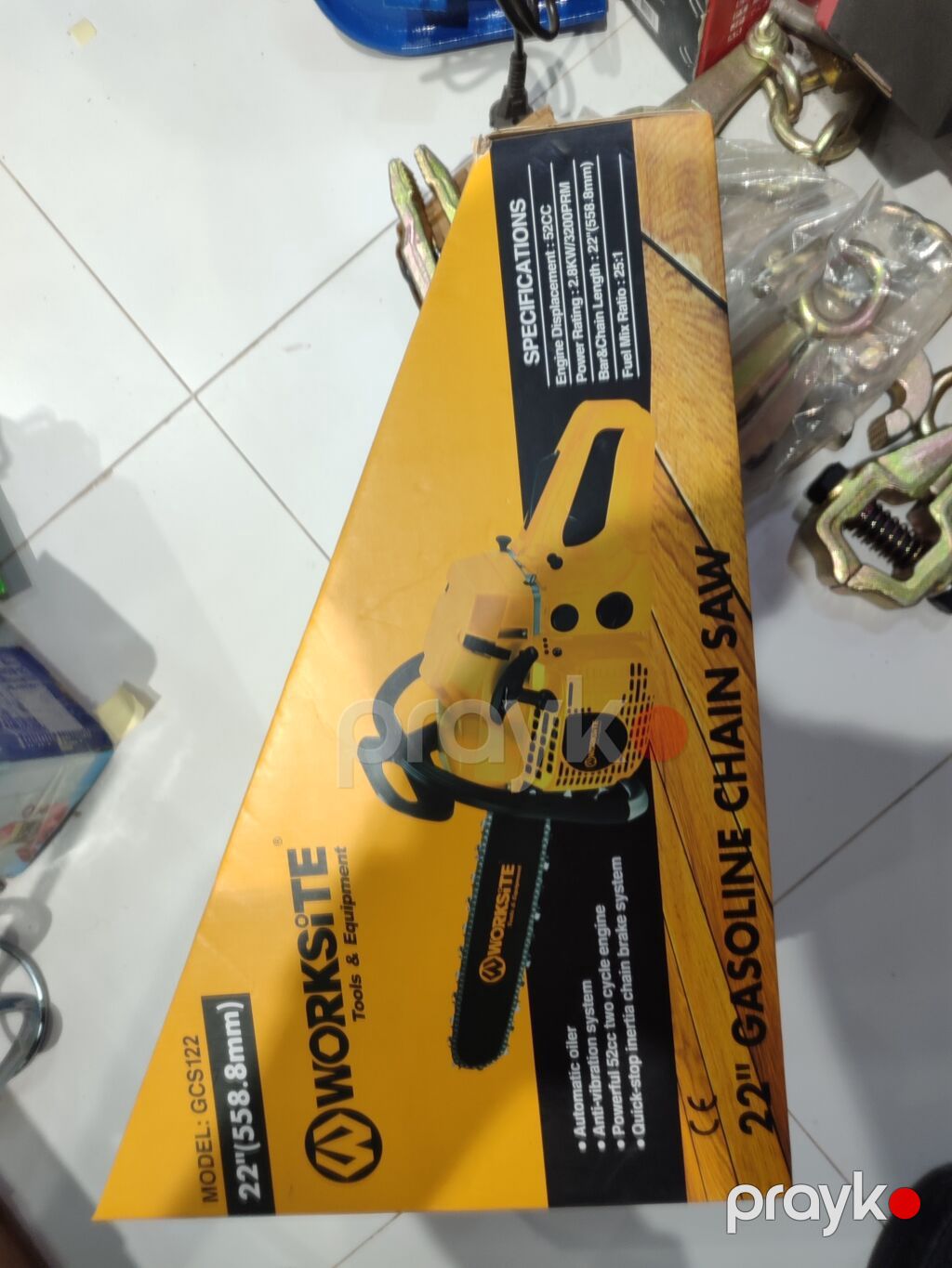 Worksite GCS122 benzinli mişar (zəncirli mişar) - Tip: 22" (558.8 mm) — Benzin və elektrik piltəkişləri, Digah (2)