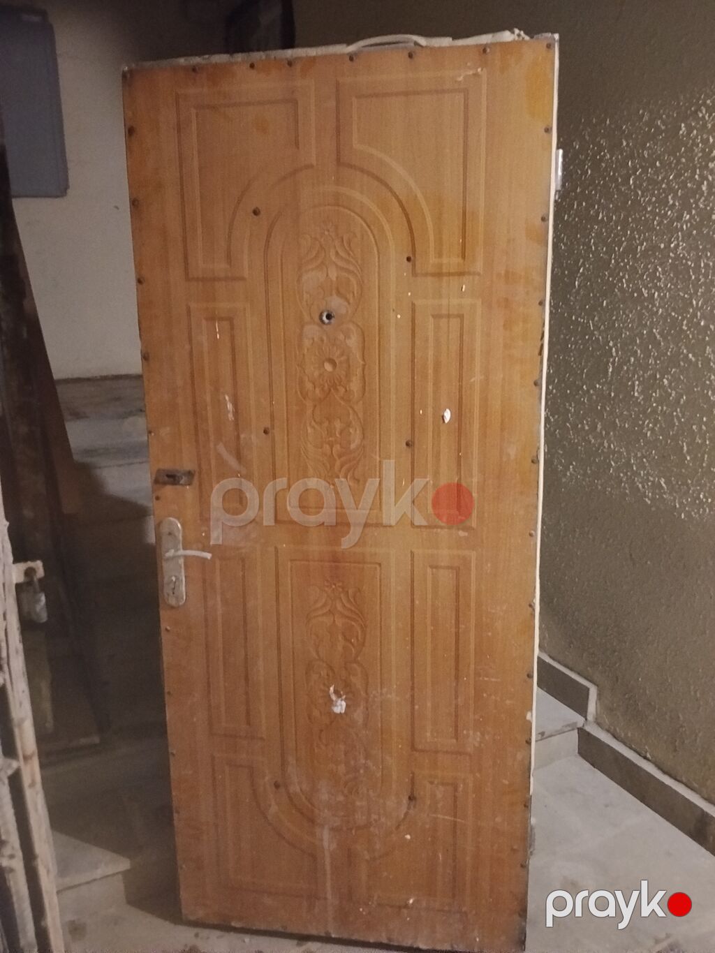 Dəmir giriş qapısı – komplekt - Material: qalın metal lövhədən — Pəncərələr, qapılar, balkonlar, Bakı (3)