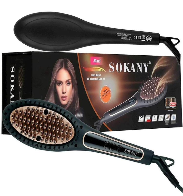 Saç üçün düzləşdirici Sokany BR-1030I Iontec — Saç burmağa və düzəltməyə, Bakı (5)