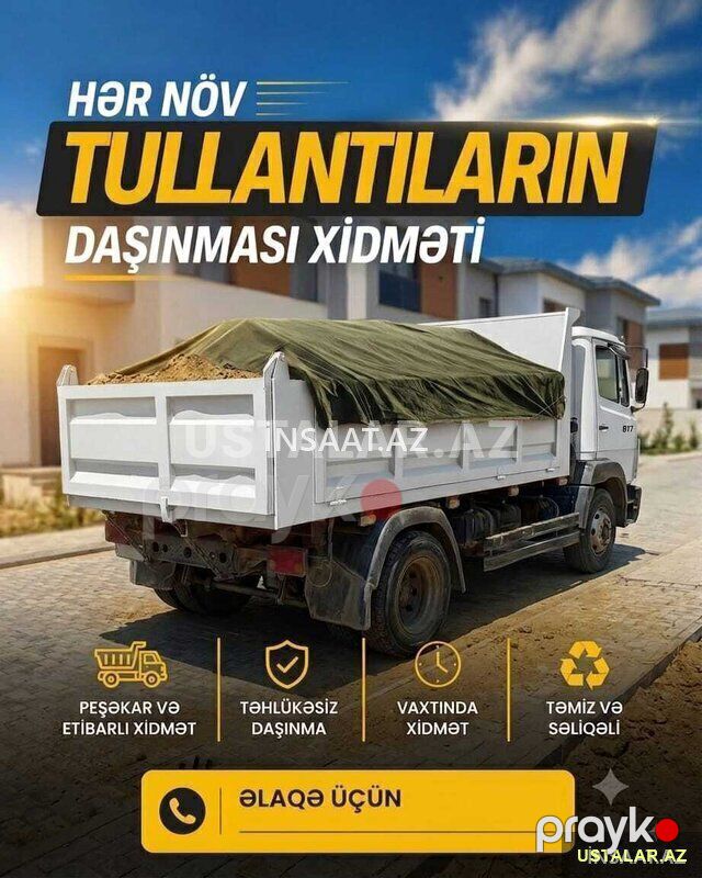 Söküntü tullantı zibil daşınması xidməti — Yük daşıma xidmətləri, Bakı (7)