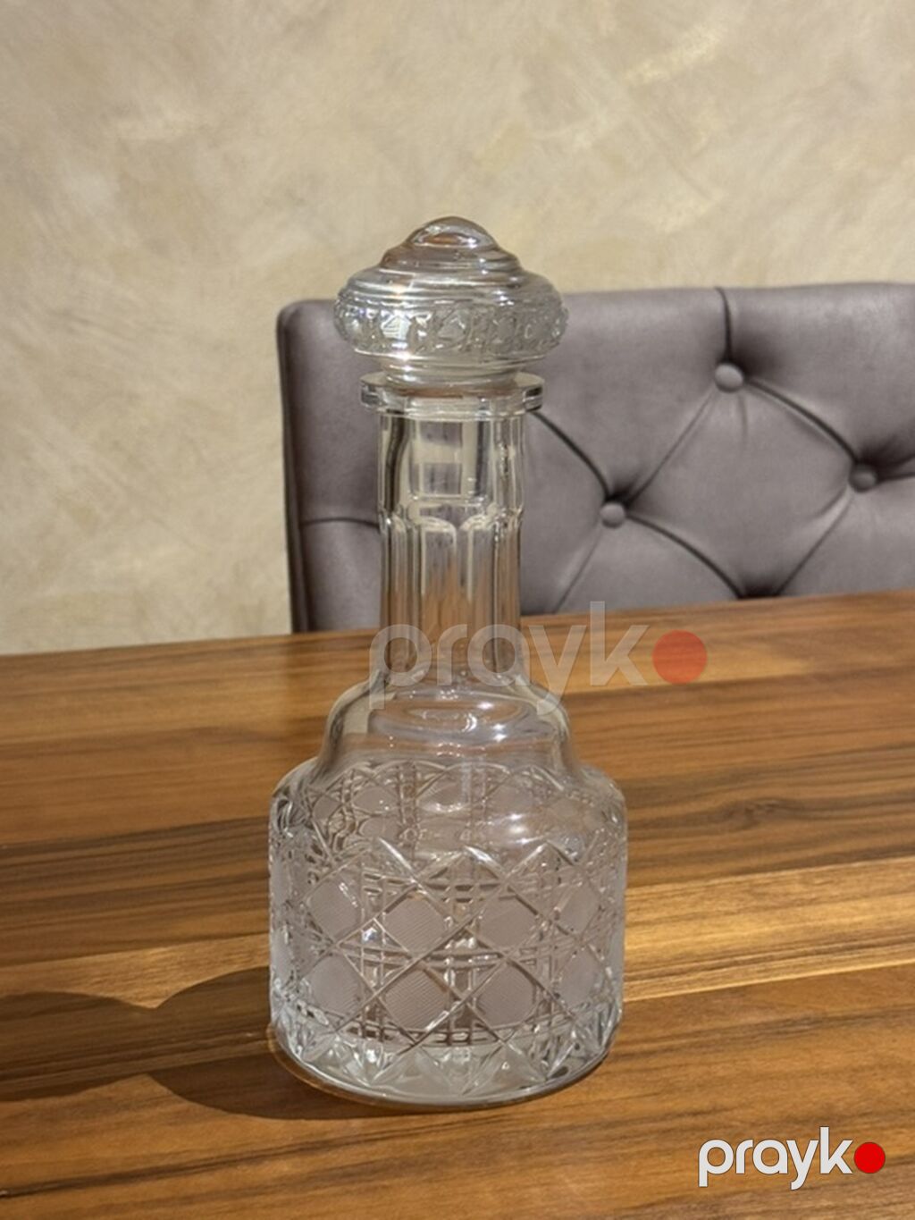 Kristal qrafin və bakal dəsti - Material: qalın, şəffaf kəsimli — Süfrə qabı, Bakı (6)