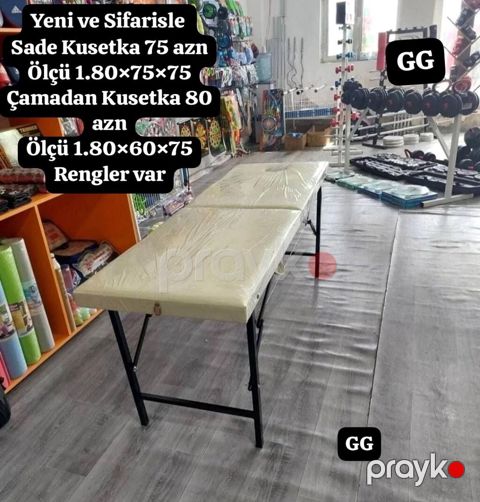 Masaj/beauty üçün qatlanan kuşetkalar - Sade kuşetka – 75 AZN Ölçü — Bakı