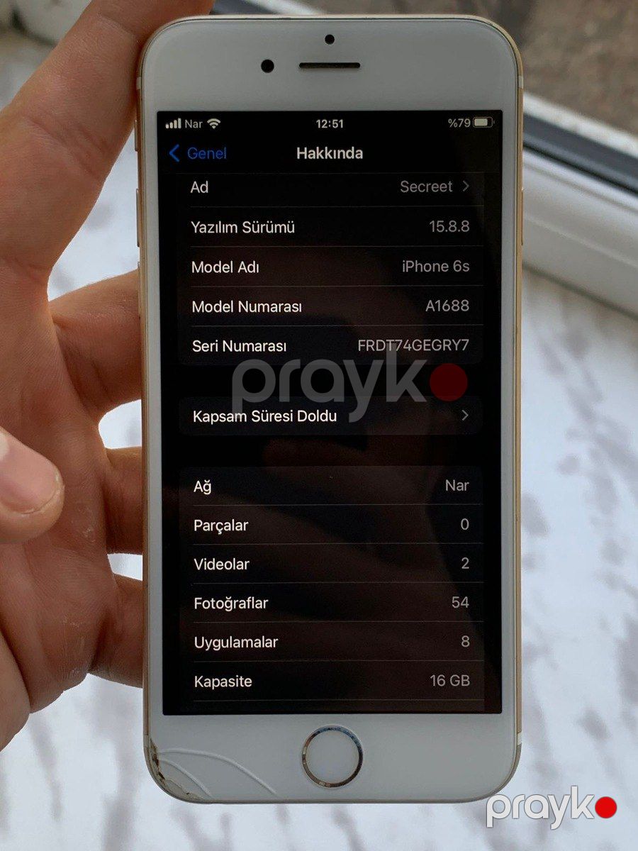 Apple iPhone 6S Gold 16GB — Smartfonlar, Sabirabad (2)