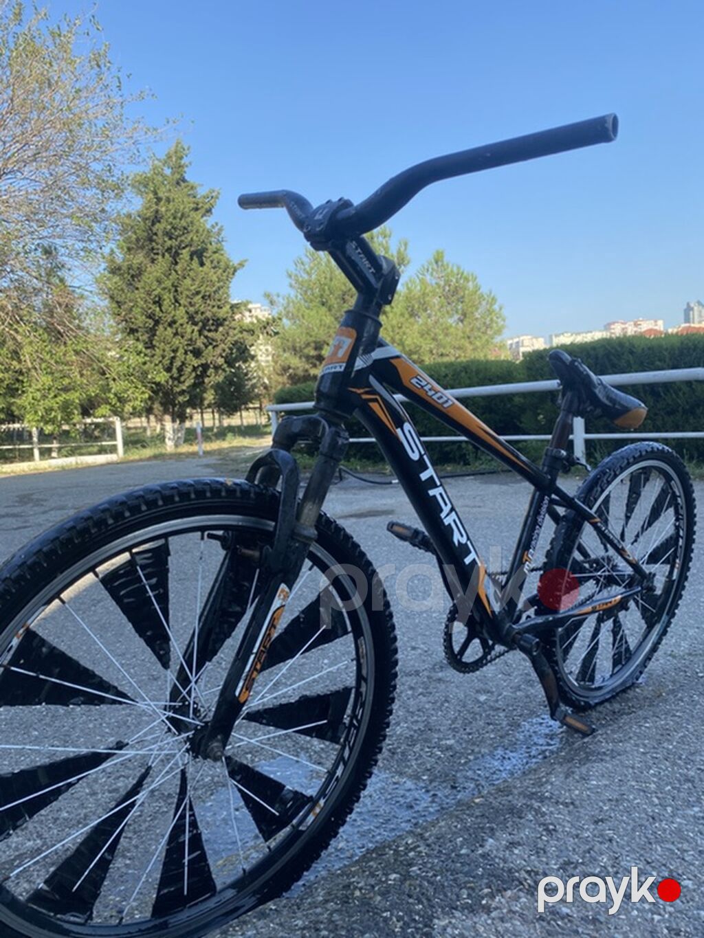 Velosiped – Start S1 (BMX/şəhər üslubunda) - Rəng: qara-narıncı — BMX, Bakı (5)