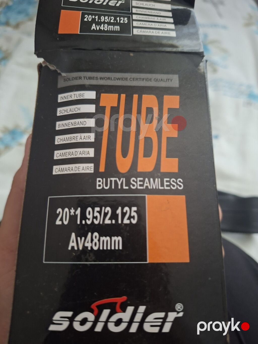 Soldier Butyl Seamless velosiped kamera - Ölçü: 20 x 1.95–2.125 — Ehtiyat hissələri və aksesuarlar, Bakı (4)