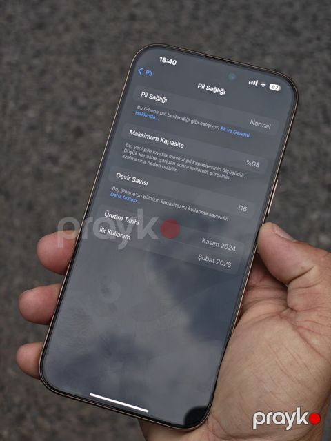 IPhone 16 Pro, Desert Titanium, Simsiz şarj — Gəncə