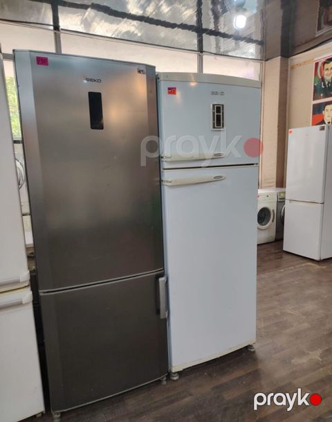 Beko soyuducu (iki qapılı, aşağıda dondurucu) - Rəng: inox/metallik — Digah