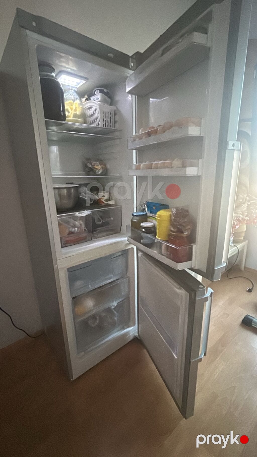 Shıvakı iki qapılı soyuducu - Rəng: gümüş/boz (inox effekti) - Üst — Soyuducular, Masazır (2)