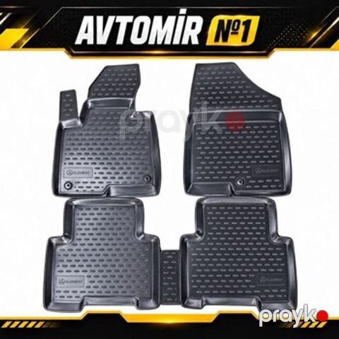 Hyundai Santa Fe 2012-2018 üçün salon rezin ayaqaltı — Bakı