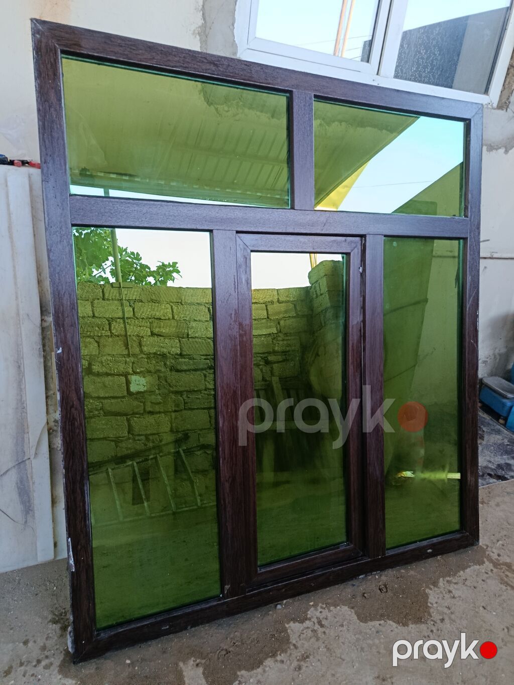 Plastik pencere 3eded eyni ölçüdə, köyü mese karicniv şüşə qalın — Pəncərələr, qapılar, balkonlar, Bakı (3)