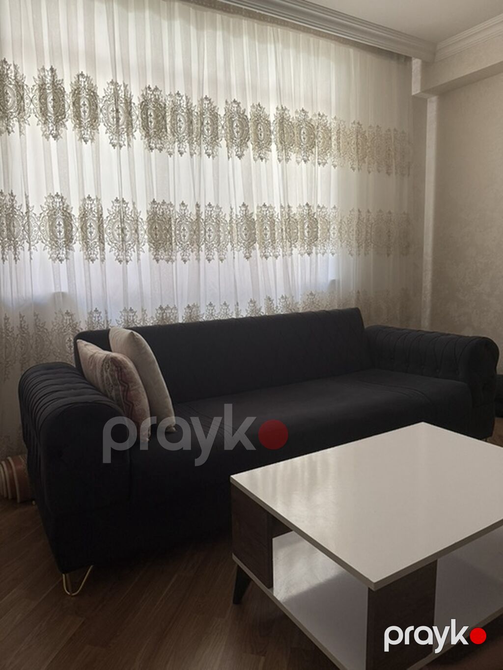 Qara rəngdə, klassik-Modern üslubda geniş divan - Parça: yumşaq — Divanlər, Xırdalan (4)