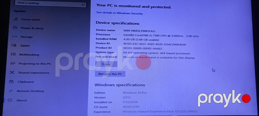 Masaüstü kompüter dəsti - Prosessor: Intel Core i3-7100, 3.90 GHz (2 — Masaüstü kompüterlər, Bakı (2)