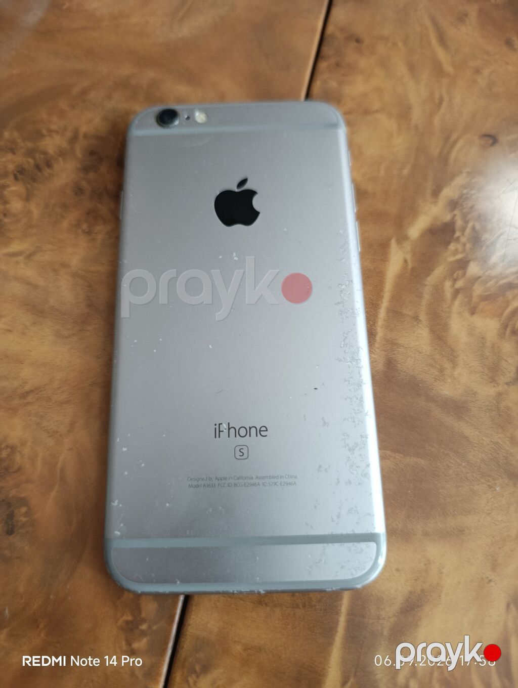 IPhone 6s, Gümüşü, Barmaq izi — Apple iPhone, Bakı (2)